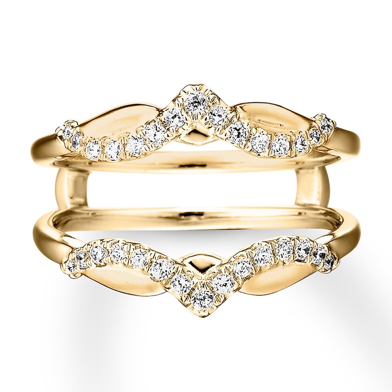 Diamond Enhancer Ring 1/4 carat tw Round 14K Yellow Gold