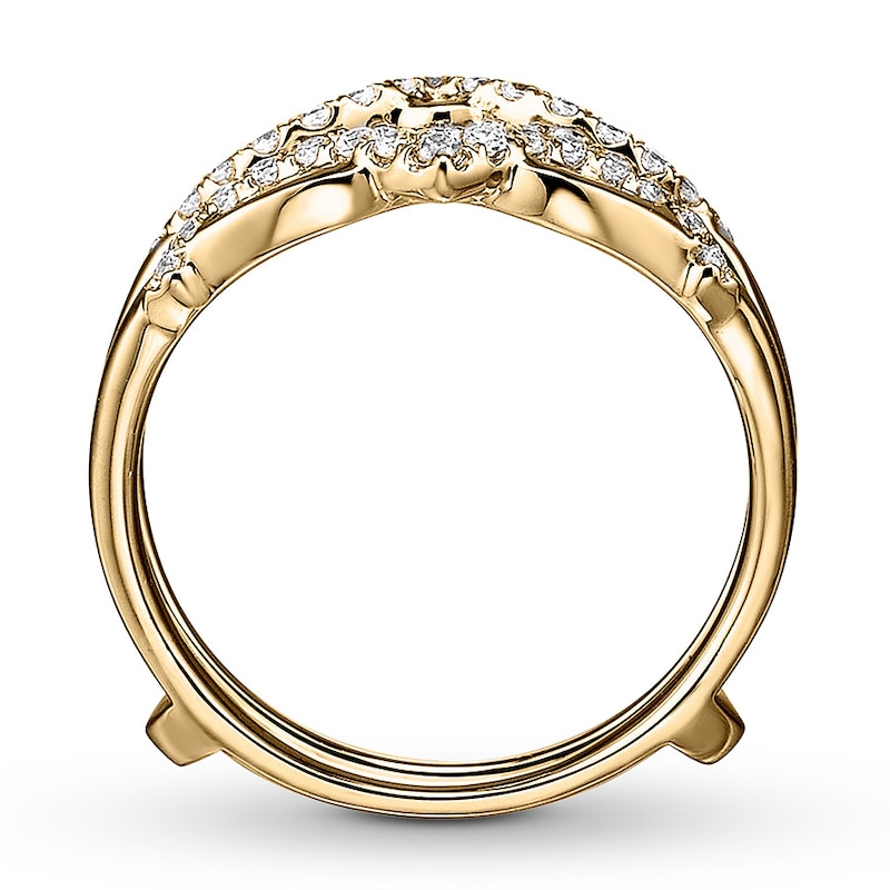 Diamond Enhancer Ring 1/4 carat tw Round 14K Yellow Gold