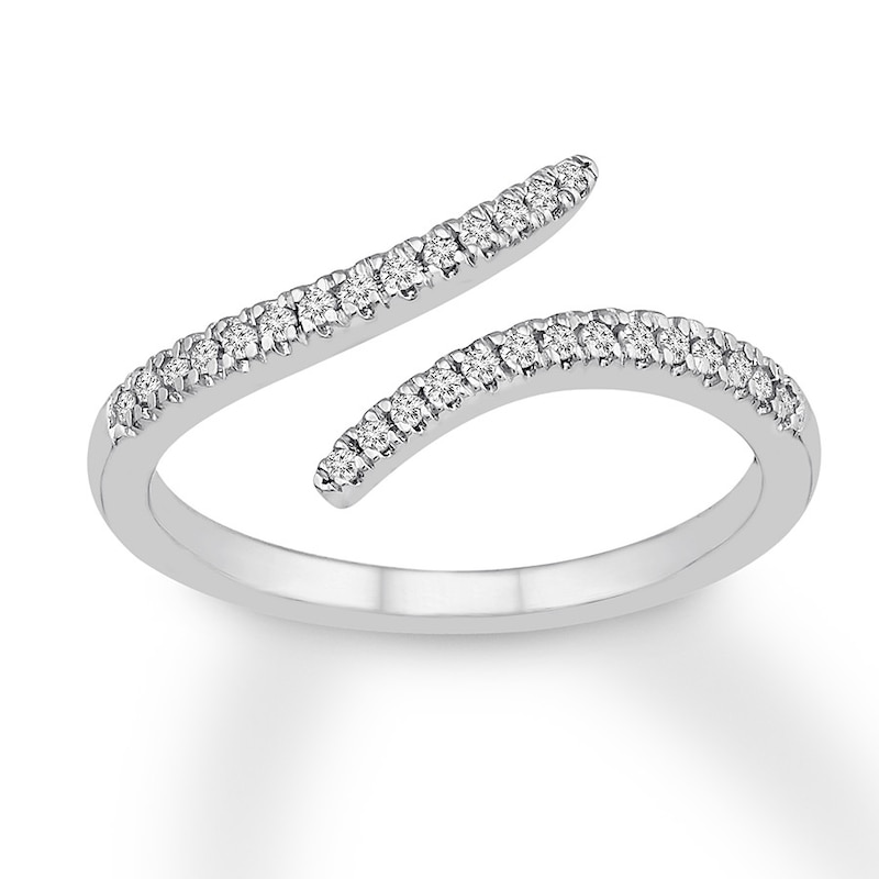 Diamond Deconstructed Ring 1/6 carat tw 10K White Gold