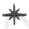 House of Virtruve Black Diamond Ring 3/8 ct tw Sterling Silver