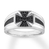 Thumbnail Image 0 of Black Diamond Men's Band 1/5 carat tw 10K White Gold