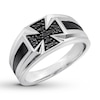 Thumbnail Image 1 of Black Diamond Men's Band 1/5 carat tw 10K White Gold