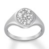 Thumbnail Image 0 of House of Virtruve Signet Ring 1/2 ct tw Diamonds 14K White Gold