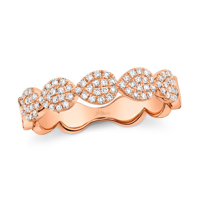 Shy Creation Band 1/4 ct tw Diamonds 14K Rose Gold SC55001500