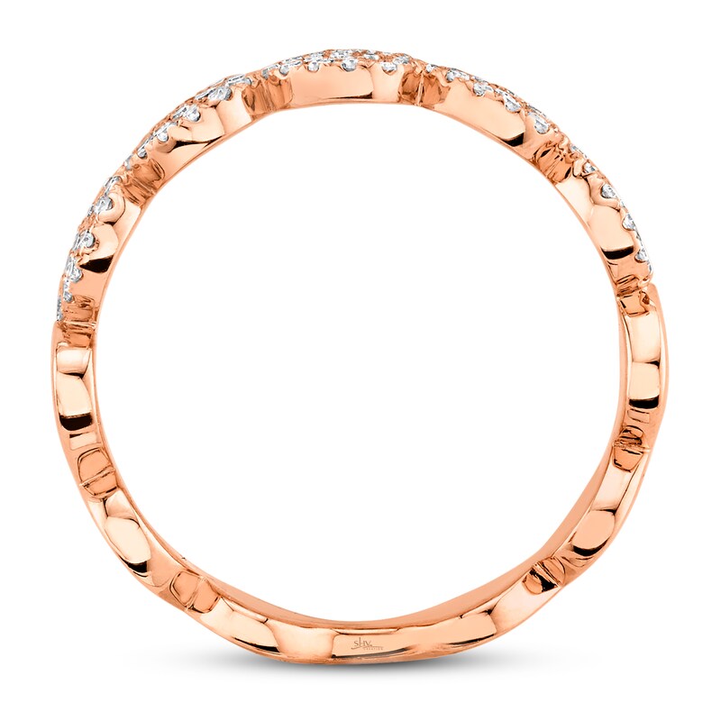 Shy Creation Band 1/4 ct tw Diamonds 14K Rose Gold SC55001500