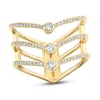 Thumbnail Image 0 of Shy Creation Ring 1/4 carat tw Diamonds 14K Yellow Gold SC55001617