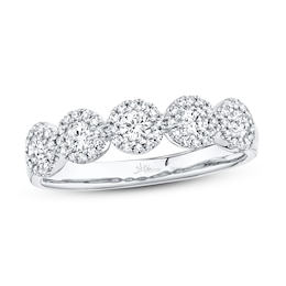 Shy Creation Band 1/2 ct tw Diamonds 14K White Gold SC55002618