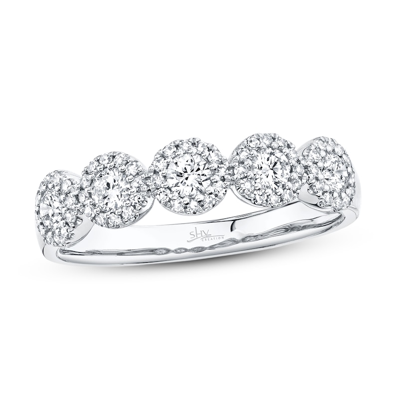 Main Image 1 of Shy Creation Band 1/2 ct tw Diamonds 14K White Gold SC55002618