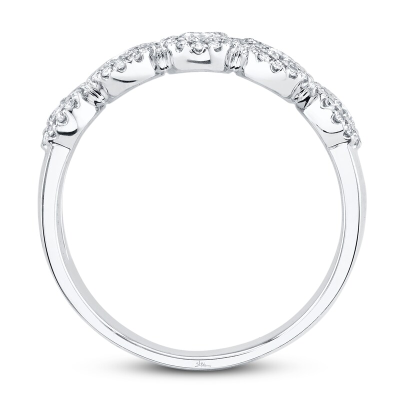 Shy Creation Band 1/2 carat tw Diamonds 14K White Gold SC55002618