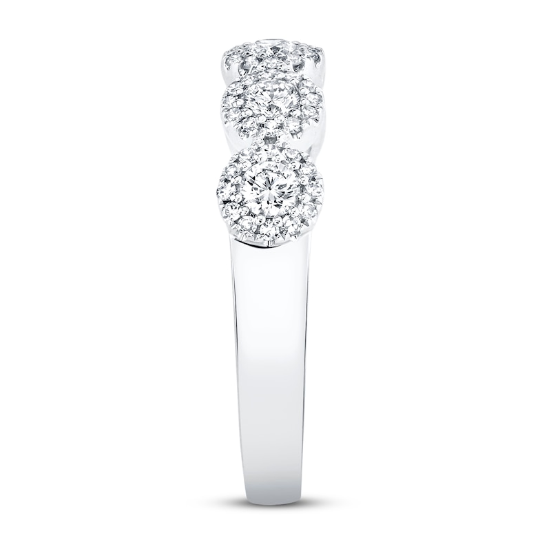 Shy Creation Band 1/2 carat tw Diamonds 14K White Gold SC55002618