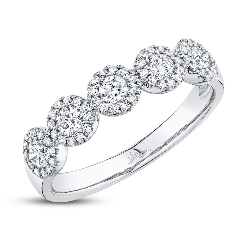 Shy Creation Band 1/2 carat tw Diamonds 14K White Gold SC55002618