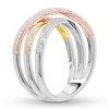 Shy Creation Ring 1/2 ct tw Diamonds 14K Tri-Color Gold SC55002585