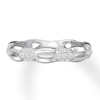 Thumbnail Image 3 of Diamond Anniversary Ring 1/3 carat tw Round 14K White Gold