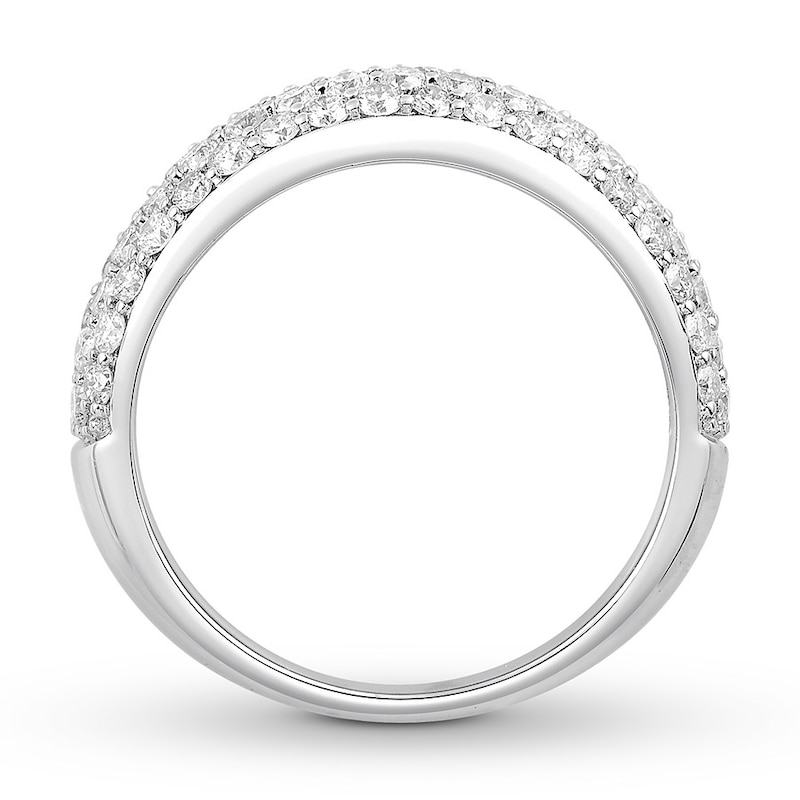 Colorless Diamond Anniversary Ring 1-1/2 ct tw 14K White Gold