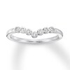 Thumbnail Image 0 of Diamond Contour Ring 1/15 ct tw Round 14K White Gold