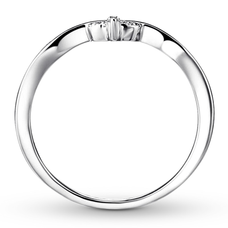 Contour Enhancer Ring Diamond Accents 14K White Gold