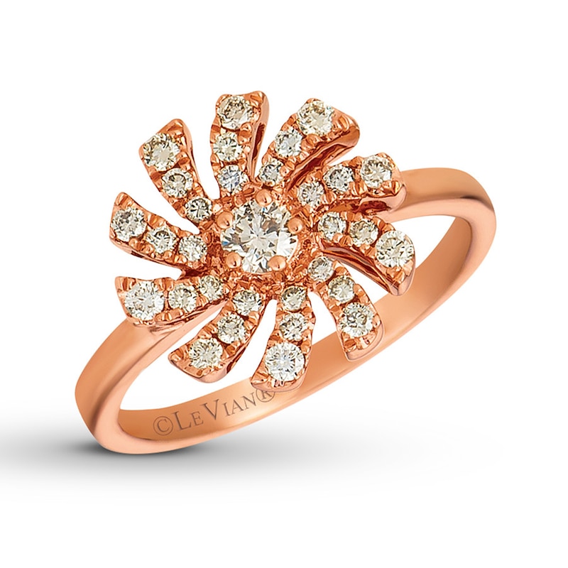 Main Image 1 of Le Vian Diamond Ring 1/2 carat tw 14K Strawberry Gold