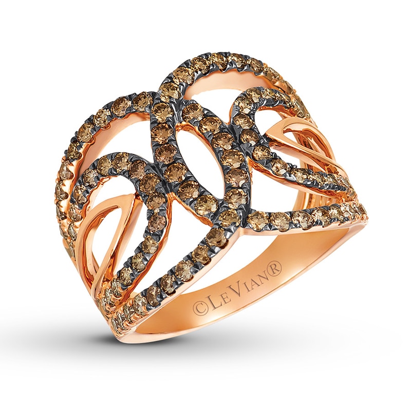 Le Vian Diamond Ring 1-5/8 ct tw 14K Strawberry Gold