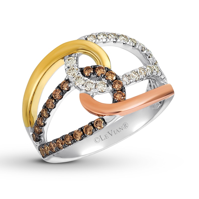 Le Vian Diamond Ring 3/4 carat tw 14K Tri-Color Gold