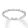 Thumbnail Image 0 of Diamond Anniversary Ring 1/6 ct tw Round/Baguette 14K White Gold