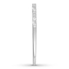Thumbnail Image 3 of Diamond Anniversary Ring 1/6 ct tw Round/Baguette 14K White Gold