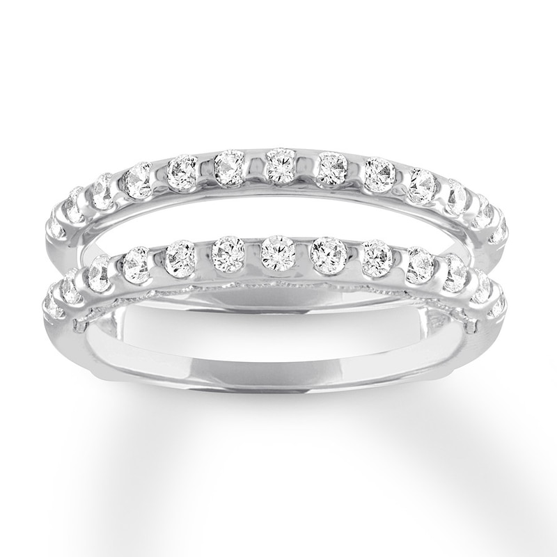 Main Image 1 of Diamond Enhancer Ring 5/8 carat tw Round 14K White Gold