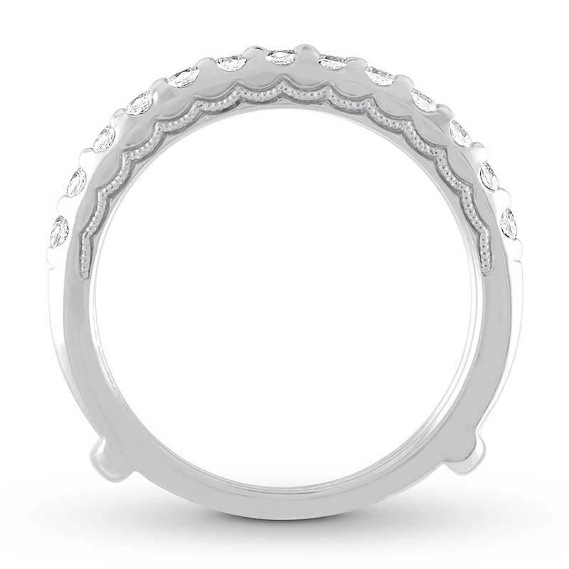 Diamond Enhancer Ring 5/8 carat tw Round 14K White Gold