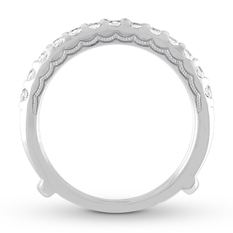 Main Image 2 of Diamond Enhancer Ring 5/8 carat tw Round 14K White Gold