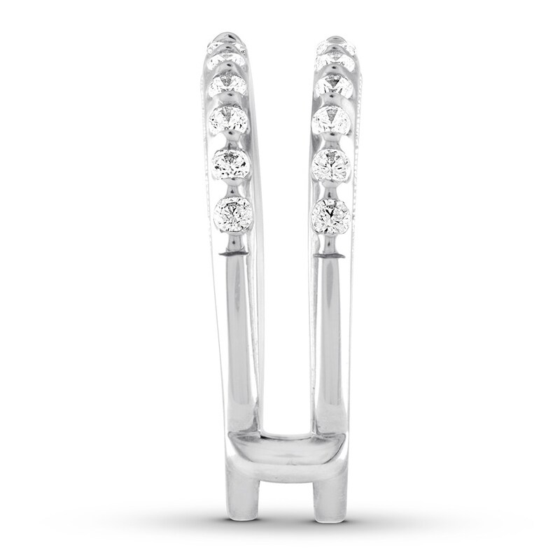 Main Image 3 of Diamond Enhancer Ring 5/8 carat tw Round 14K White Gold
