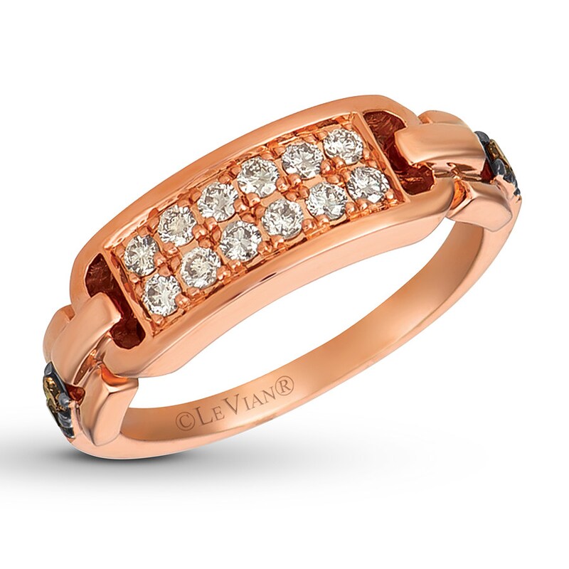 Main Image 1 of Le Vian Diamond Ring 1/3 carat tw 14K Strawberry Gold