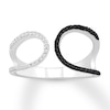 Thumbnail Image 0 of Black & White Diamond Ring 1/5 carat tw 10K White Gold