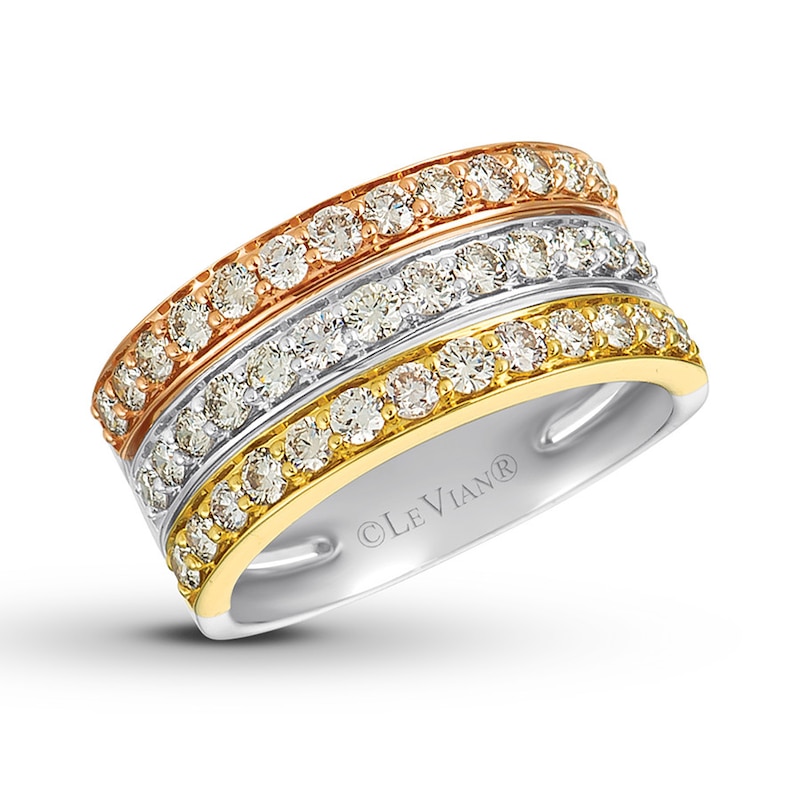 Main Image 1 of Le Vian Diamond Ring 1-1/5 carat tw 14K Tri-Color Gold