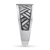Thumbnail Image 2 of Men's Black Diamond Ring 1/5 carat tw 10K White Gold