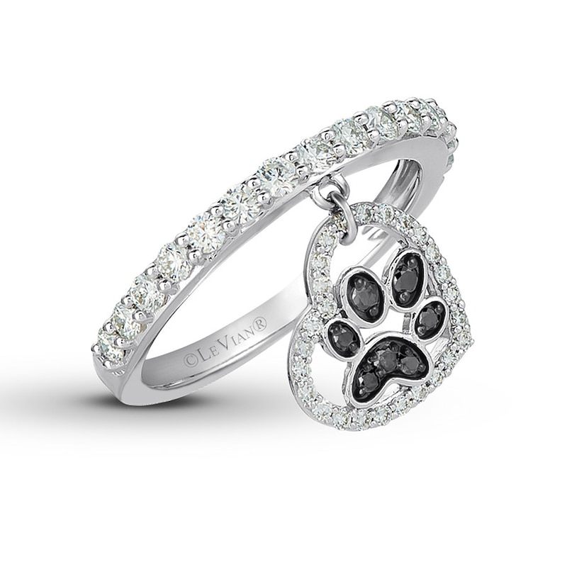 Main Image 1 of Le Vian Diamond Dangle Ring 5/8 carat tw 14K Vanilla Gold