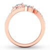 Diamond Ring 1/2 carat tw Round/Marquise 10K Rose Gold