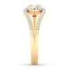 Thumbnail Image 3 of Diamond Deconstructed Ring 3/8 ct tw Oval/Round10K Yellow Gold
