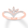 Thumbnail Image 1 of Diamond Promise Ring 1/8 carat tw Round 10K Rose Gold