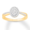 Thumbnail Image 0 of Diamond Promise Ring 1/3 ct tw Round 10K Yellow Gold