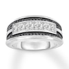 Thumbnail Image 0 of Men's Diamond Band 1 carat tw Square-cut 14K White Gold