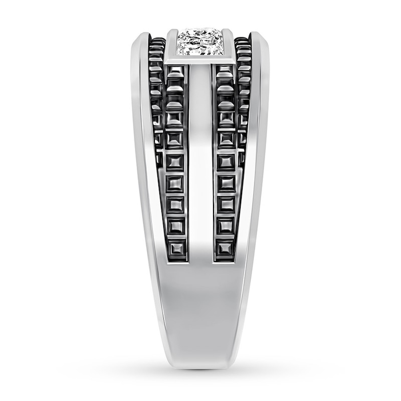 Men's Diamond Band 1 carat tw Square-cut 14K White Gold