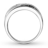 Thumbnail Image 1 of Men's Diamond Band 1/5 ct tw Square-cut 10K White Gold