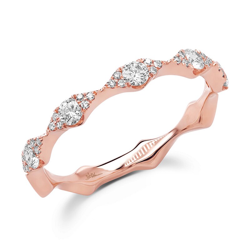 Shy Creation Diamond Ring 1/3 ct tw Round 14K Rose Gold SC55005598