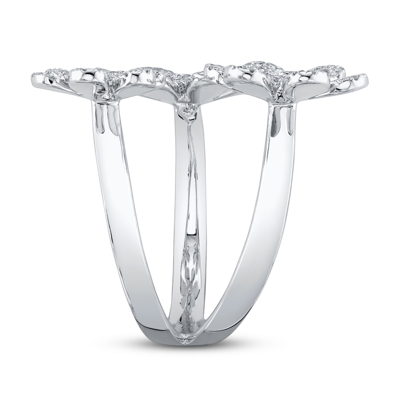 Main Image 3 of Shy Creation Diamond Flower Ring 5/8 ct tw 14K White Gold SC55007205