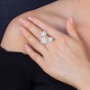 Thumbnail Image 4 of Shy Creation Diamond Flower Ring 5/8 ct tw 14K White Gold SC55007205