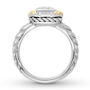Thumbnail Image 1 of Diamond Ring 1/4 carat tw Round Sterling Silver/14K Gold