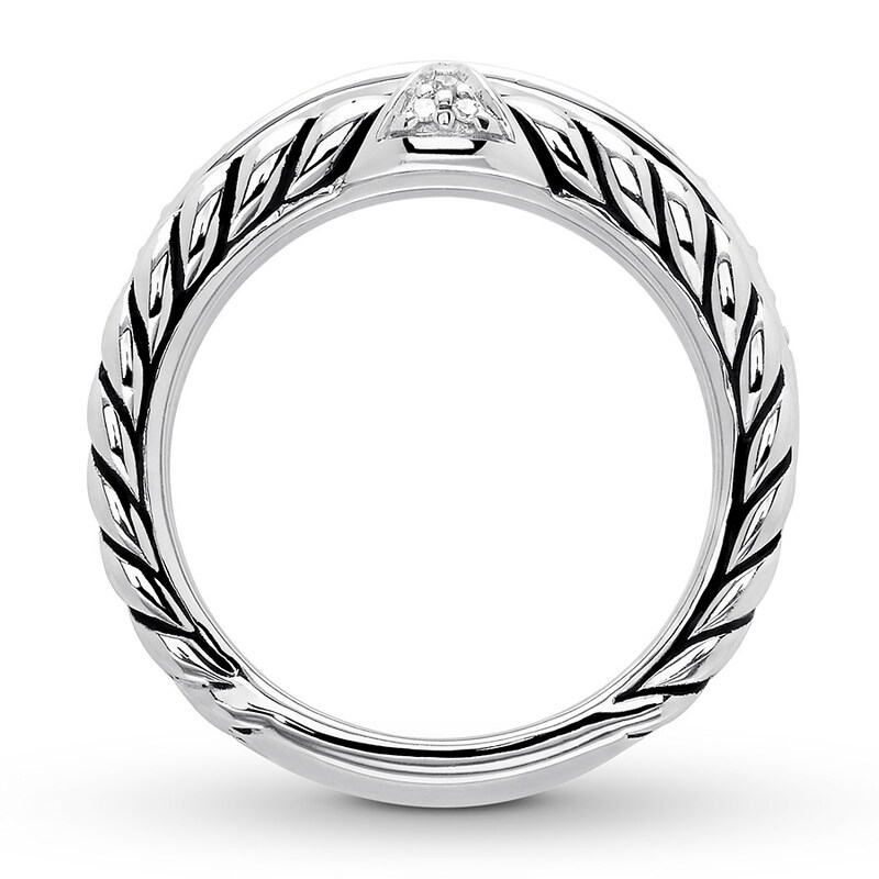 Main Image 2 of Diamond Ring 1/6 carat tw Round Sterling Silver