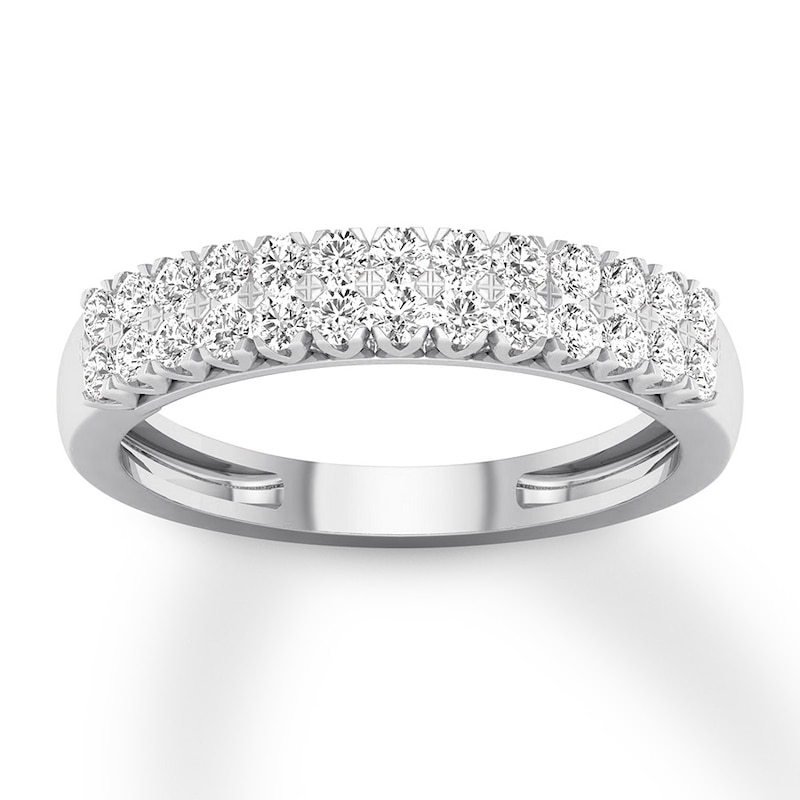 Diamond Anniversary Ring 1/2 carat tw Round Platinum