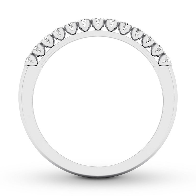 Diamond Anniversary Ring 1/2 carat tw Round Platinum