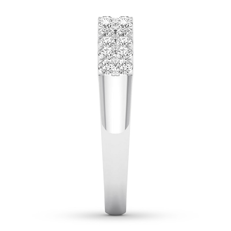 Diamond Anniversary Ring 1/2 carat tw Round Platinum
