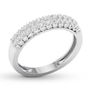 Thumbnail Image 3 of Diamond Anniversary Ring 1/2 carat tw Round Platinum